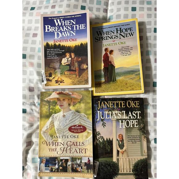 Jannette Oke Novels when calls heart, breaks dawn, hope springs new, Julia Books - Picture 2 of 2